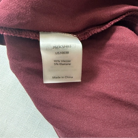 Universal Standards Avenir Double Luxe dress Burgundy Fall Casual Size L / 22-24 - Picture 9 of 10